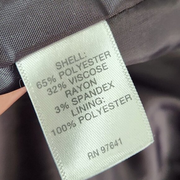 J. JILL Grey Zipper Snap Winter Coat - Picture 7 of 8